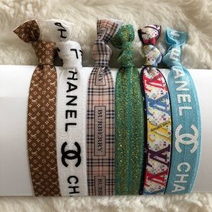 Set of 6 Fold Over Elastic Hair Ties